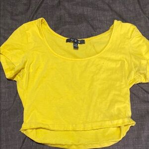 Yellow Women's Crop Top